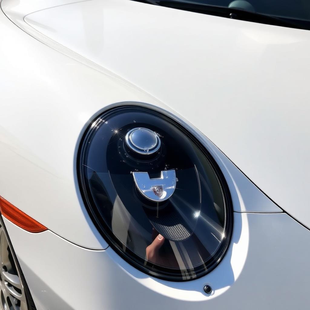 Traitement céramique Porsche 911 blanche Jumswash
